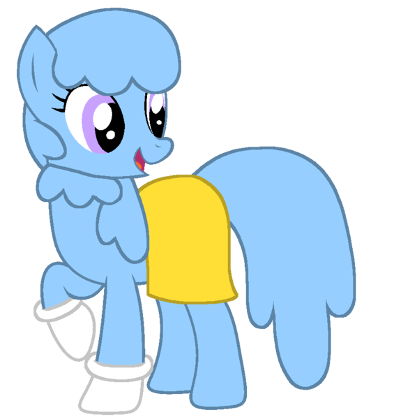 Size: 868x921 | Tagged: safe, artist:rainysweet, derpibooru import, oc, oc:mary janes, earth pony, pony, blue hair, blue mane, blue tail, clothes, cute, earth pony oc, female, g4, gloves, hoof gloves, image, latex, latex gloves, mare, marybetes, open mouth, open smile, png, purple eyes, raised hoof, raised leg, rubber gloves, simple background, skirt, smiling, solo, sweater, tail, transparent background, yellow skirt