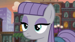 Size: 520x293 | Tagged: safe, derpibooru import, screencap, maud pie, earth pony, pony, the gift of the maud pie, animated, best sister, cute, emotionless, gif, image, manehattan, maudabetes, one eye closed, wink