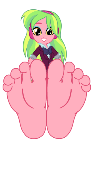 Size: 3000x5500 | Tagged: safe, artist:salemcat, derpibooru import, edit, editor:slayerbvc, vector edit, lemon zest, equestria girls, friendship games, barefoot, base, base used, clothes, crystal prep academy uniform, feet, female, fetish, foot fetish, foot focus, grin, headphones, image, png, recolor, school uniform, simple background, smiling, soles, solo, toes, transparent background, vector