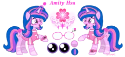 Size: 1280x591 | Tagged: safe, artist:amity-hsu, derpibooru import, oc, oc:amity, unofficial characters only, alicorn, pony, clothes, glasses, image, png, shirt, simple background, transparent background, watch