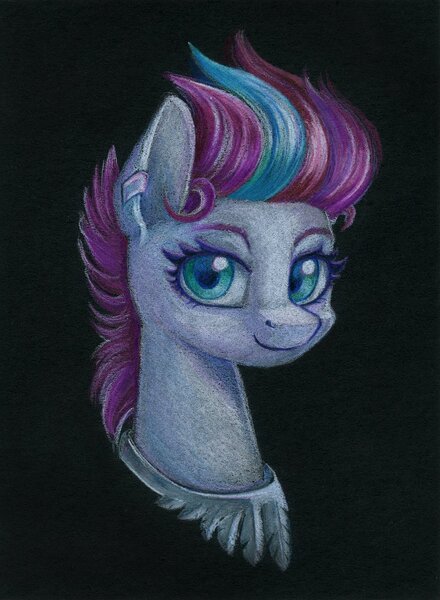 Size: 861x1173 | Tagged: safe, artist:maytee, derpibooru import, zipp storm, pegasus, pony, bust, colored pencil drawing, g5, image, jpeg, portrait, solo, traditional art