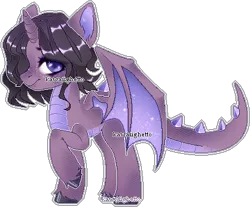 Size: 418x346 | Tagged: safe, artist:kawaiighetto, derpibooru import, oc, unofficial characters only, dracony, dragon, hybrid, pony, base used, eyelashes, female, image, mare, png, raised hoof, simple background, smiling, solo, transparent background, unshorn fetlocks