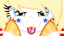 Size: 1264x720 | Tagged: safe, derpibooru import, oc, oc:star spangle, ponified, pony, :p, hooves, image, nation ponies, png, tongue out