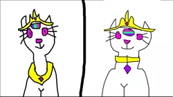 Size: 843x477 | Tagged: safe, derpibooru import, princess celestia, cat, bell, bell collar, collar, crown, image, jewelry, necklace, png, regalia, spots