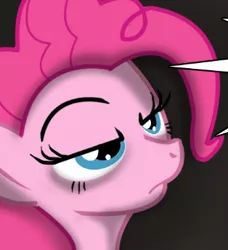 Size: 314x345 | Tagged: grimdark, artist:pinkanon, derpibooru import, edit, pinkie pie, earth pony, pony, comic:cupcakes the comic, fanfic:cupcakes, comic, cropped, female, frown, image, mare, pinkie pie is not amused, png, unamused, when she doesn't smile
