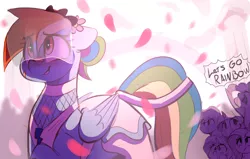 Size: 4100x2600 | Tagged: safe, artist:welost, derpibooru import, applejack, fluttershy, pinkie pie, rainbow dash, rarity, twilight sparkle, pegasus, pony, bandaid, blushing, bride, cheering, clothes, cute, dialogue, dress, encouragement, female, flower, flower in hair, flower petals, folded wings, image, mane six, mare, marriage, nervous, open mouth, petals, png, rainbow dash always dresses in style, sexy, speech bubble, starry eyes, stupid sexy rainbow dash, talking, wedding, wedding dress, wedding veil, wingding eyes, wings