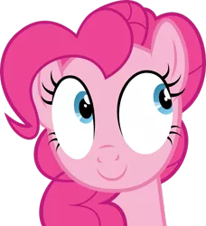 Size: 2339x2564 | Tagged: safe, artist:deratrox, derpibooru import, pinkie pie, earth pony, pony, .svg available, bust, female, high res, image, mare, png, simple background, solo, transparent background, vector