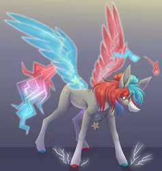 Size: 3720x3927 | Tagged: safe, artist:sadatrix, derpibooru import, oc, earth pony, pony, artificial wings, augmented, female, image, magic, magic wings, mare, png, solo, wings