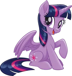 Size: 855x897 | Tagged: safe, derpibooru import, official, twilight sparkle, twilight sparkle (alicorn), alicorn, pony, my little pony: the movie, absurd resolution, cute, image, looking at you, open mouth, png, raised hoof, simple background, sitting, transparent background, twiabetes, vector