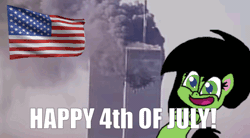 Size: 640x352 | Tagged: semi-grimdark, oc, oc:anonfilly, 4th of july, 9/11, female, gif, happy, holiday, image, united states