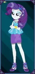 Size: 1280x2644 | Tagged: safe, artist:sansdrew250, derpibooru import, rarity, equestria girls, female, image, jpeg, pixel art, rarity peplum dress, solo