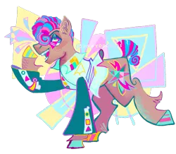 Size: 1119x975 | Tagged: safe, artist:fablewave, starstreak, earth pony, pony, clothes, colored hooves, image, male, multicolored hooves, open mouth, png, simple background, smiling, solo, stallion, transparent background