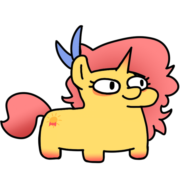 Size: 760x720 | Tagged: safe, artist:fluttershank, derpibooru import, oc, unicorn, feather, image, png, simple background, squatpony, transparent background