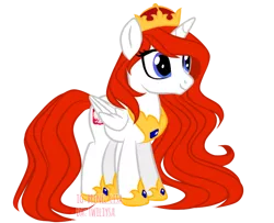 Size: 1068x868 | Tagged: safe, artist:twiliysa, derpibooru import, oc, oc:queen poland, ponified, unofficial characters only, alicorn, pony, image, nation ponies, png, poland, simple background, solo, transparent background