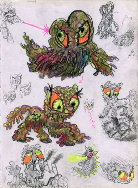 Size: 4494x6112 | Tagged: safe, artist:ja0822ck, derpibooru import, ponified, kaiju, kaiju pony, pony, godzilla, godzilla (series), godzilla vs. hedorah, hedorah, image, jpeg, traditional art