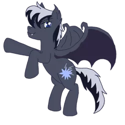 Size: 692x690 | Tagged: safe, artist:projectsnt, derpibooru import, oc, oc:storm shock, unofficial characters only, bat pony, bat pony oc, bat wings, image, png, simple background, solo, transparent background, wings