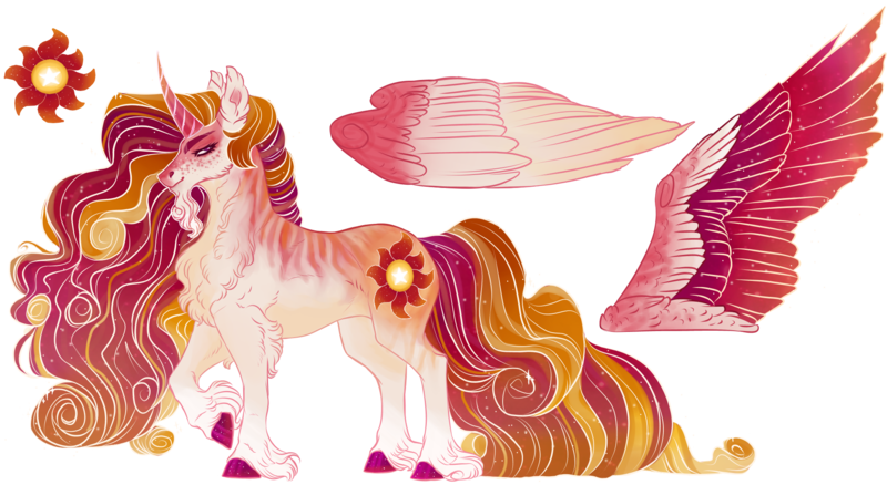 Size: 2000x1118 | Tagged: safe, artist:theartfox2468, princess celestia, alicorn, pony, alternate cutie mark, chest fluff, coat markings, ear fluff, facial hair, facial markings, female, freckles, goatee, image, mare, neck fluff, png, raised hoof, redesign, simple background, solo, transparent background, unshorn fetlocks