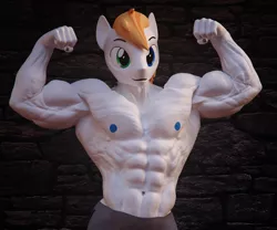 Size: 2048x1707 | Tagged: safe, artist:dashie116, derpibooru import, oc, oc:atom quanto, unofficial characters only, anthro, earth pony, 3d, abs, anthro oc, armpits, biceps, bodybuilder, clothes, daz studio, deltoids, earth pony oc, flexing, flexing muscles, heterochromia, image, looking at you, male, male nipples, muscles, muscular male, nipples, nudity, pecs, png, shorts, solo, technicolor nipples, teenager, triceps