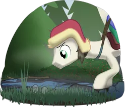 Size: 2070x1761 | Tagged: safe, artist:equestriaexploration, derpibooru import, lucky breaks, pony, atg 2022, glasses, hat, image, newbie artist training grounds, png, solo