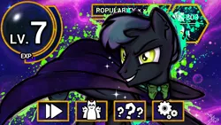 Size: 1280x720 | Tagged: safe, artist:syriskater, derpibooru import, oc, unofficial characters only, earth pony, pony, bowtie, cape, clothes, earth pony oc, image, male, png, smiling, smirk, solo, stallion