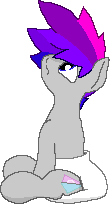 Size: 110x204 | Tagged: suggestive, artist:scootsredux, derpibooru import, oc, oc:prismal, adult foal, diaper, fetish, image, male, non-baby in diaper, pixel art, png, simple background, solo, transparent background