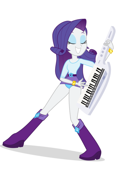 Size: 1000x1500 | Tagged: suggestive, derpibooru import, edit, vector edit, rarity, equestria girls, player piano, rainbow rocks, boots, clothes, image, keytar, miniskirt, musical instrument, panties, png, shoes, skirt, solo, underwear, underwear edit, vector