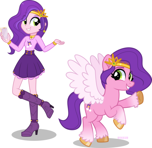 Size: 8000x7782 | Tagged: safe, artist:n0kkun, derpibooru import, pipp petals, pegasus, pony, equestria girls, absurd resolution, bipedal, boots, bracelet, choker, clothes, crown, duality, ear piercing, earring, equestria girls-ified, female, g4, g5, g5 to equestria girls, g5 to g4, generation leap, grin, high heel boots, image, jewelry, mare, markings, mobile phone, phone, piercing, png, raised hoof, rearing, regalia, self paradox, self ponidox, shirt, shoes, simple background, skirt, smartphone, smiling, solo, transparent background, unshorn fetlocks, vector