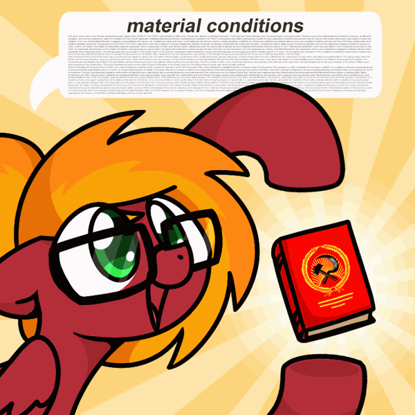 Size: 800x800 | Tagged: safe, artist:sugar morning, derpibooru import, oc, oc:moonatik, unofficial characters only, pegasus, pony, animated, book, commission, communism, communist manifesto, gif, glasses, hair bun, image, left communism, male, open mouth, poggers, politics, smiling, stallion, text, wall of text, ych result