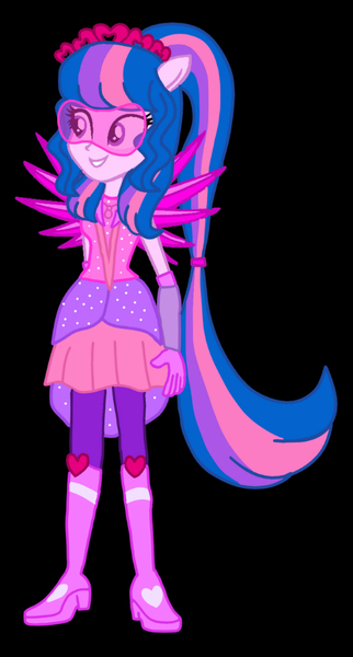 Size: 506x943 | Tagged: safe, artist:amity-hsu, derpibooru import, oc, equestria girls, crystal guardian, image, jpeg, solo