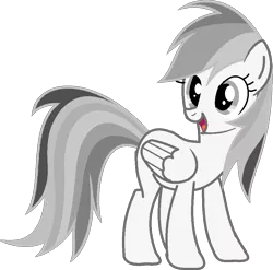 Size: 926x916 | Tagged: safe, artist:josephlu2021, derpibooru import, oc, oc:gray awesome dash, unofficial characters only, pegasus, pony, folded wings, happy, image, open mouth, pegasus oc, png, pony oc, simple background, solo, transparent background, wings