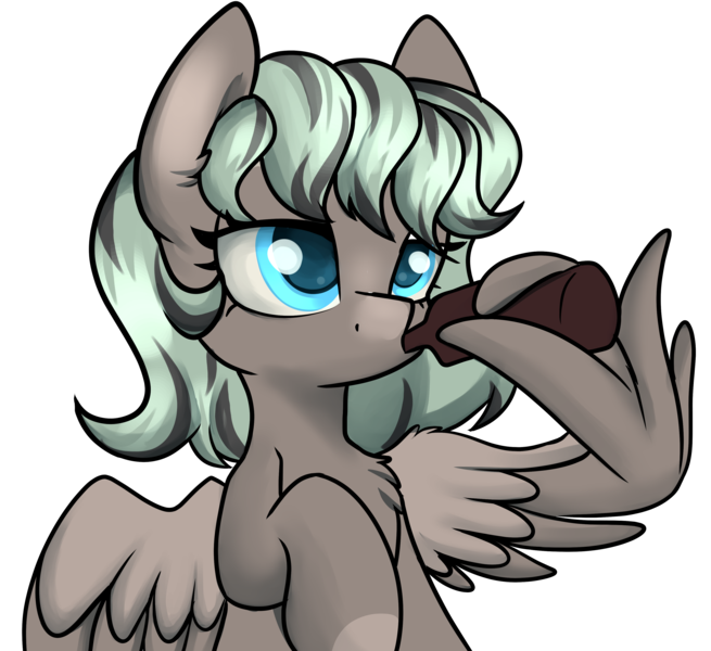 Size: 3600x3300 | Tagged: safe, artist:dumbwoofer, derpibooru import, oc, oc:forest air, pegasus, pony, alcohol, beer, beer bottle, bottle, drinking, female, filly, foal, image, mane dye, png, solo, spread wings, wings