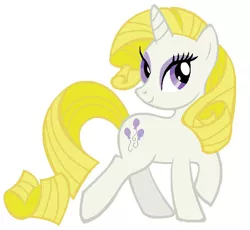 Size: 652x600 | Tagged: safe, artist:durpy, derpibooru import, rarity, surprise, pony, unicorn, balloon, eyeshadow, female, g1, g1 to g4, g4, generation leap, horn, image, jpeg, makeup, mare, recolor, simple background, smiling, white background