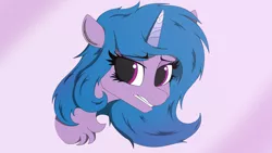 Size: 3840x2160 | Tagged: safe, artist:straighttothepointstudio, derpibooru import, izzy moonbow, pony, unicorn, chest fluff, digital art, female, g5, image, jpeg, looking back, mare, solo, worried