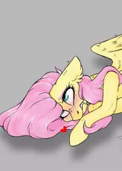 Size: 767x1080 | Tagged: suggestive, artist:kekadrakeka, derpibooru import, fluttershy, pegasus, pony, blushing, drool, ear fluff, eyes rolling back, female, floppy ears, heart, image, jpeg, mare, solo