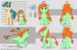 Size: 1063x698 | Tagged: safe, artist:brittneyackerman, artist:calebhyles, artist:harmonize entertainment, artist:ruffu, derpibooru import, oc, unofficial characters only, pony, colt, equestrian tales, female, filly, foal, image, male, png, reference sheet, spring leap, tall tale