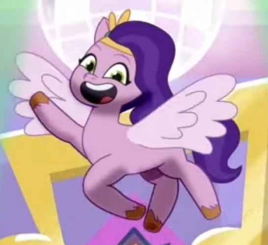 Size: 546x499 | Tagged: safe, derpibooru import, screencap, pipp petals, my little pony: tell your tale, spoiler:g5, spoiler:my little pony: tell your tale, spoiler:tyts01e20, cropped, g5, image, jpeg, one trick pony (episode), solo