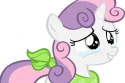 Size: 3008x1993 | Tagged: safe, artist:pangbot, derpibooru import, sweetie belle, pony, unicorn, crying, female, filly, foal, image, png, simple background, solo, tears of joy, transparent background, vector