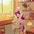 Size: 1950x1950 | Tagged: safe, artist:nyota71, princess cadance, alicorn, pony, bread, chair, female, food, image, jpeg, lamp, mare, shop, sitting, smiling, solo, wip