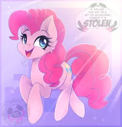 Size: 900x941 | Tagged: safe, artist:bloody-pink, derpibooru import, pinkie pie, pony, image, jpeg, solo, watermark