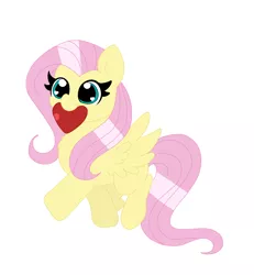 Size: 2340x2537 | Tagged: safe, artist:cinematic-fawn, derpibooru import, fluttershy, pony, chibi, heart, image, mouth hold, png, simple background, solo, white background