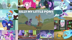 Size: 1978x1113 | Tagged: safe, derpibooru import, edit, edited screencap, editor:quoterific, screencap, applejack, fluttershy, gallus, harry, ocellus, pinkie pie, princess cadance, princess celestia, princess luna, rainbow dash, rarity, sandbar, silverstream, smolder, spike, starlight glimmer, tank, twilight sparkle, twilight sparkle (alicorn), twilight velvet, yona, alicorn, bear, dragon, earth pony, gryphon, hippogriff, pegasus, pony, unicorn, a health of information, applebuck season, between dark and dawn, every little thing she does, games ponies play, horse play, lesson zero, non-compete clause, party pooped, tanks for the memories, the gift of the maud pie, the mysterious mare do well, the super speedy cider squeezy 6000, bipedal, eyes closed, female, image, male, mane six, mare, png, silly, silly pony, stallion, student six, text, unicorn twilight, who's a silly pony