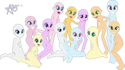 Size: 1437x806 | Tagged: safe, artist:alstragolden, artist:azura-bases, derpibooru import, applejack, fluttershy, pinkie pie, rainbow dash, rarity, sci-twi, sunset shimmer, twilight sparkle, twilight sparkle (alicorn), alicorn, human, equestria girls, base, hand behind back, hand on chest, hand on hip, hands on cheeks, hands on knees, image, looking at you, open mouth, png, simple background, smiling, transparent background