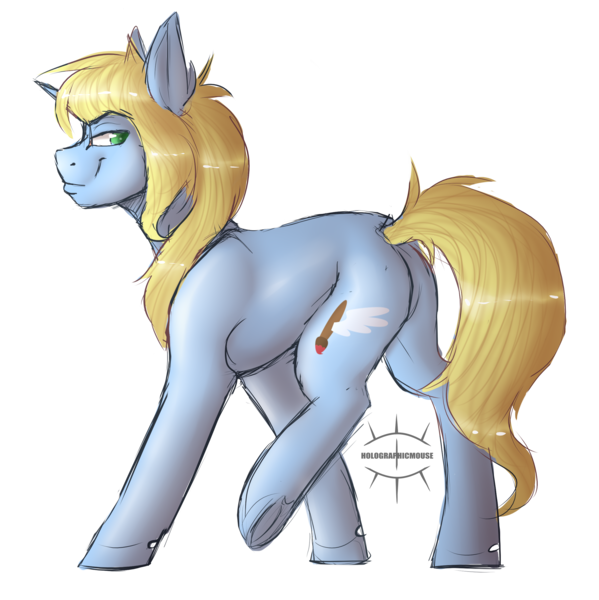 Size: 2544x2548 | Tagged: safe, artist:holomouse, derpibooru import, oc, unofficial characters only, pony, unicorn, butt, commission, female, horn, image, plot, png, simple background, solo, transparent background, unicorn oc