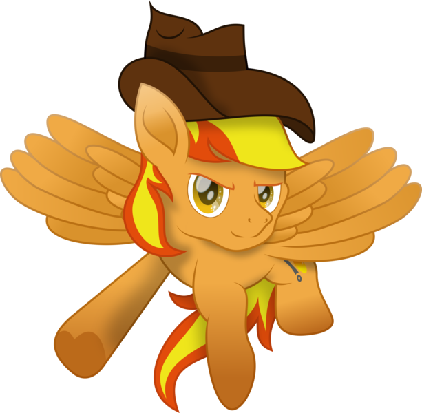 Size: 7779x7613 | Tagged: safe, artist:lincolnbrewsterfan, derpibooru import, oc, oc:firey ratchet, unofficial characters only, pegasus, pony, .svg available, absurd resolution, amber eyes, colored eyebrows, colored pupils, determination, determined, determined face, determined look, determined smile, fedora, fire, flying, golden eyes, hat, heart, heart hoof, image, inkscape, looking at you, male, mane, movie accurate, no base, pegasus oc, png, prehensile tail, simple background, smiling, smiling at you, smirk, spread wings, stallion, stallion oc, tail, tail hold, transparent background, two toned mane, two toned tail, vector, wings, wrench