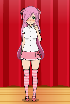 Size: 276x408 | Tagged: safe, fluttershy, human, equestria girls, humanized, image, kisekae, png, solo