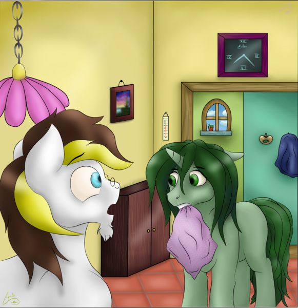 Size: 1920x1984 | Tagged: safe, artist:lennystendhal13, derpibooru import, oc, oc:moorsavage, oc:stendhal, unofficial characters only, earth pony, pony, unicorn, female, image, male, mare, png, stallion, thermometer