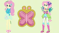 Size: 1280x720 | Tagged: safe, artist:amadondawn, fluttershy, equestria girls, crystal guardian, image, jpeg, solo