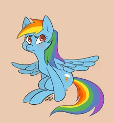 Size: 955x1024 | Tagged: safe, artist:ilcerbiastrello, derpibooru import, rainbow dash, pegasus, pony, female, image, jpeg, mare, solo