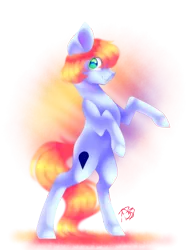 Size: 1120x1500 | Tagged: safe, artist:prettyshinegp, derpibooru import, oc, unofficial characters only, earth pony, pony, earth pony oc, image, male, png, rearing, signature, simple background, smiling, solo, stallion, transparent background