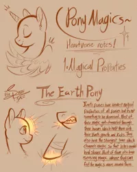 Size: 2300x2875 | Tagged: safe, artist:snowballflo, derpibooru import, oc, unofficial characters only, alicorn, earth pony, pony, bust, eyes closed, female, glow, glowing hooves, image, jpeg, mare, reference sheet, signature, smiling